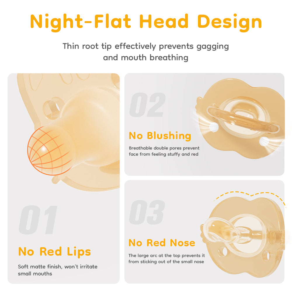 Minimalist Silicone Baby Pacifier Set - ST10